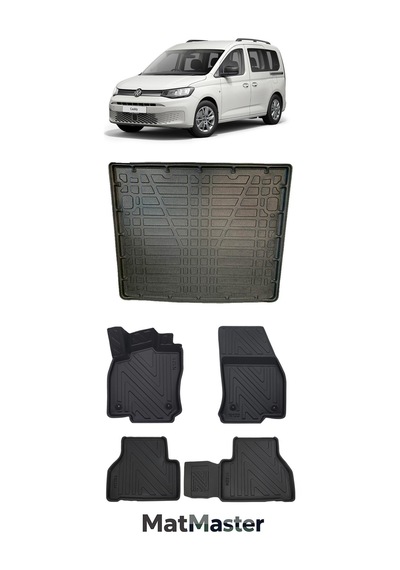 Volkswagen Caddy 2024 Model 5d Premium Ekstra Havuzlu Paspas Ve Bagaj Havuzu Set