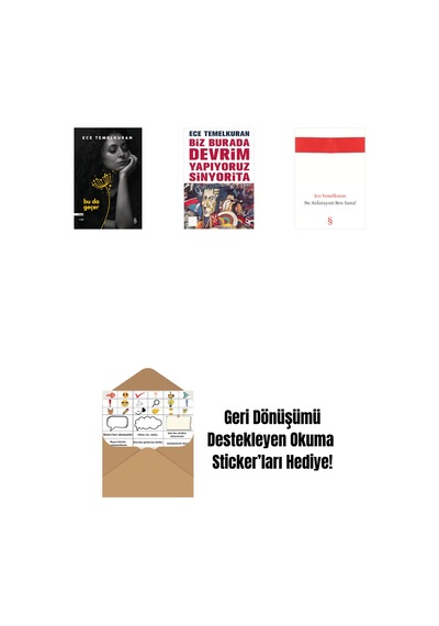 Bu Da Geçer + Biz Burada Devrim Yapıyoruz Sinyorita Cep Boy + Ne Anlatayım Ben Sana + Okuma Sticker'ları