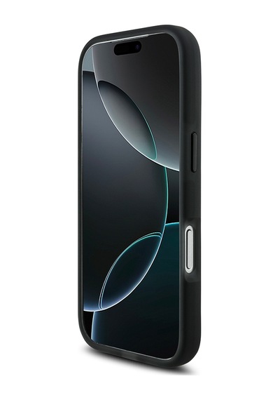 Apple Uyumlu iPhone 17 Pro  Kılıf Tumı Lisanslı M-safe Şarj Özellikli Buzlu Transparan Kapak Siyah Siyah