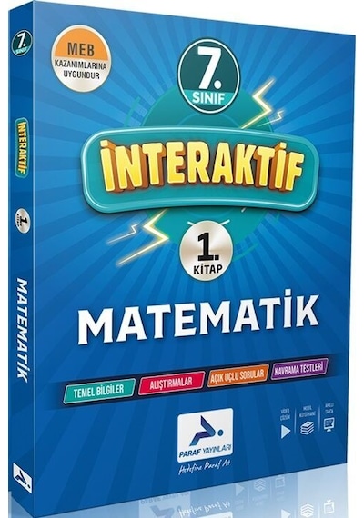 Paraf Yayınları 7.sınıf İnteraktif Matematik Soru Bankası