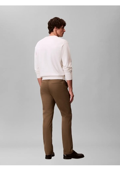 Calvin Klein Slım Refıned Cotton, Vfb Kahverengi Erkek Pantolon