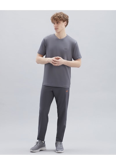 Skechers Performance Tops M Crew Neck T-Shirt Erkek Gri Tshirt S221497-003