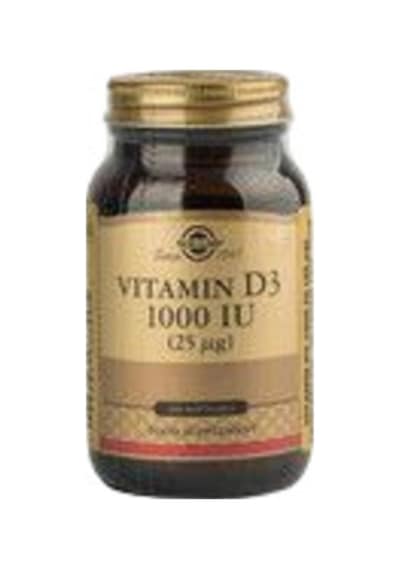 Solgar Vitamin D3 1000 Iu 100 Yumuşak Kapsül