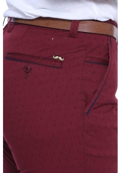 5 Cepli Desenli Erkek Bordo Pantolon - Wessi Siyah