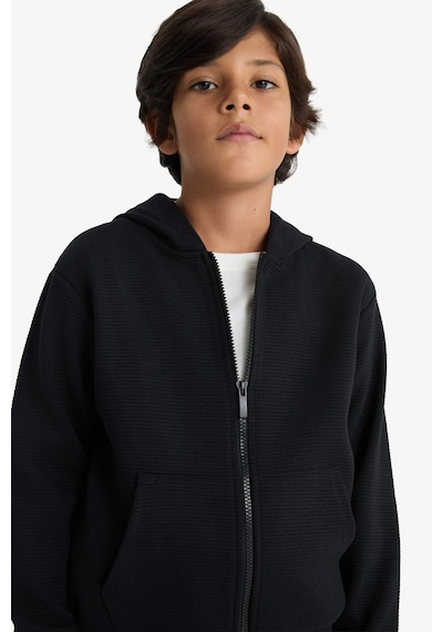 Defacto Erkek Çocuk Kapüşonlu Fermuarlı Sweatshirt T7468a625aubk81 Siyah Defacto Erkek Çocuk Kapüşonlu Fermuarlı Sweatshirt T7468a625aubk81 Siyah