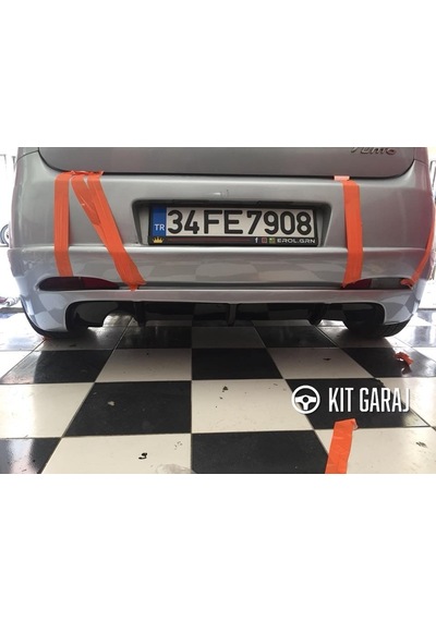Kit Garaj Fiat Punto Grande Rieger Arka Ek Difüzör Siyah Plastik 2005-2009 Arka-difüzör-bodykit-ek-k