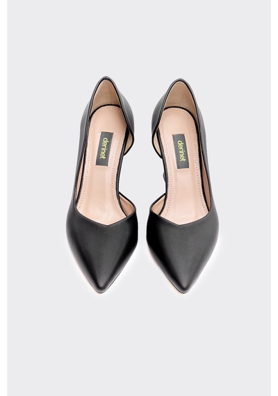Derinet Kalın Topuklu Kadın Stiletto S.saten S.saten