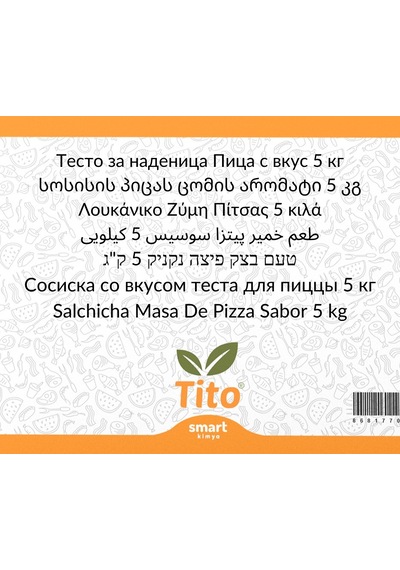 Toz Sucuklu Pizza Hamuru Aroması 5 Kg