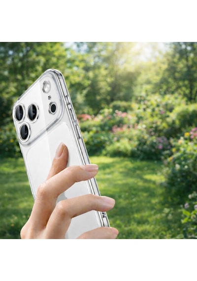 Apple iPhone 17 Pro Uyumlu Kılıf Şeffaf Kamera Korumalı 3d