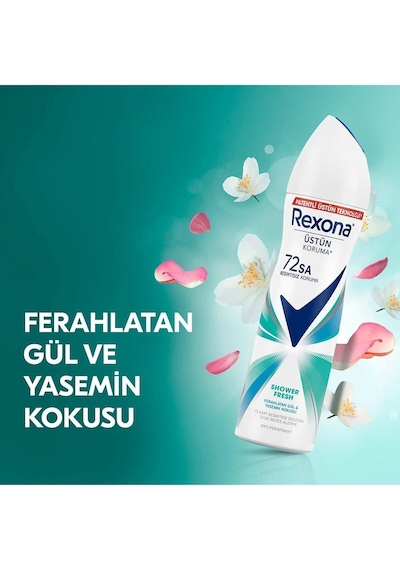 Kadın Sprey Deodorant Shower Fresh 72 Saat Kesintisiz Üstün Koruma 150 Ml X2