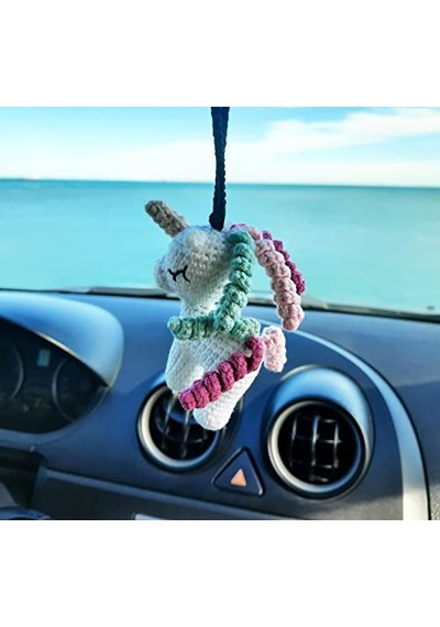 Sevimli Unicorn, El Yapımı Araba Dikiz Aynası Süsü, Oto si