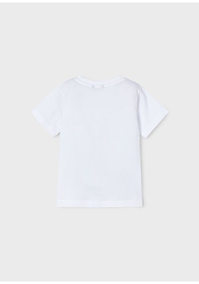 Name It Mayoral Kısa Kollu Erkek Çocuk Tişört Beyaz