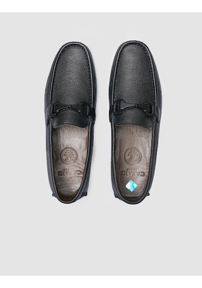 Cabani %100 Hakiki Deri Siyah Erkek Loafer Siyah