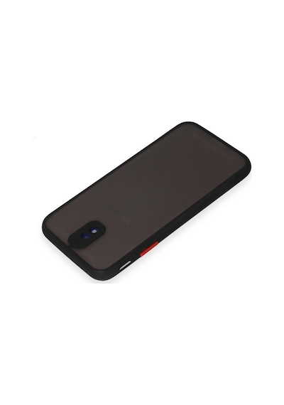 Samsung Galaxy J7 Pro / J730 Kılıf Montreal Silikon Kapak - Siyah Çokrenkli
