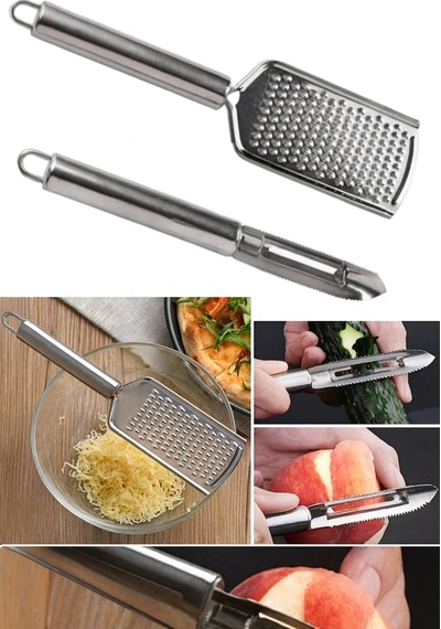 2'li Rende Ve Soyacak Seti Paslanmaz Metal Rende Soyacak Set Çelik 1 Adet Çelik Diğer