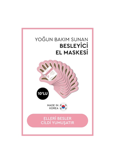 Mjcare Premium Hand Care Pack - Eldiven Tipi El Maskesi 10'lu