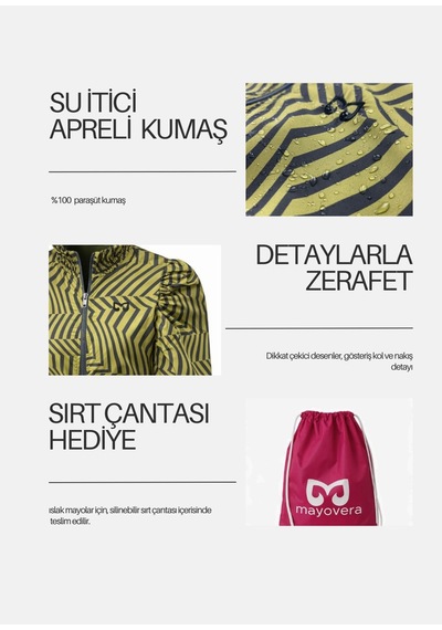 Mayovera Tesettür Mayo Tek Üst - Yağ Yeşili Yeşil
