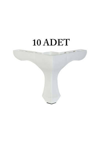 10 Adet Lükens Ayak 14cm - Tv Ünitesi, Koltuk Altı Ayağı