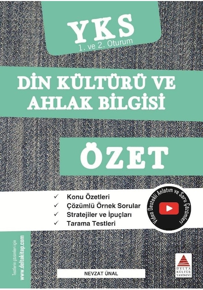 Delta Tyt Ayt Din Kültürü Ve Ahlak Bilgisi Özet Yks 1. Ve 2. Oturum Yeni