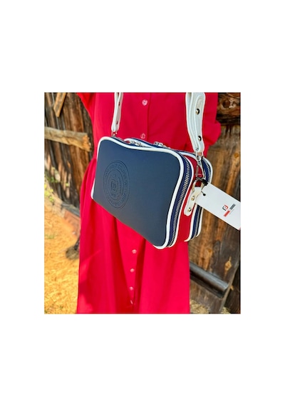 Just Polo Kadın Yeni Sezon Gofraj Baskılı Omuz Çantası 232053mh Beyaz - Lacivert - Kırmızı 57867575
