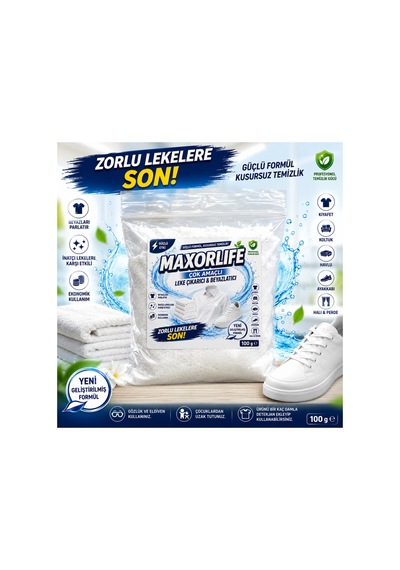 Çok Amaçlı Leke Çıkarıcı & Beyazlatıcı 100 Gr - Güçlü Formül Çamaşır, Koltuk, Halı, Ayakkabı Temizleyici