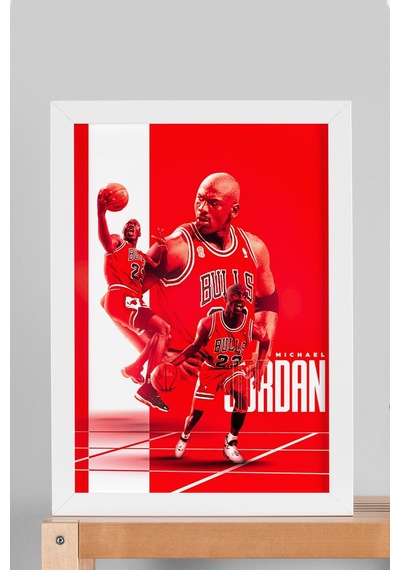 Michael Jordan Çerçeveli Tablo - Basketbol Nba Posteri Tablo