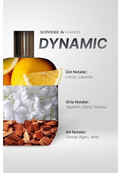 Altınyıldız Classics Dynamic Erkek Parfüm EDP 100 ML + Sprey Deodorant 150 ML + Duş Jeli 400 ML