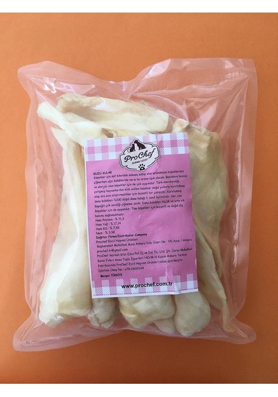 100 Gr Kuzu Kulak Doğal Katkısız Köpek Kemiği & Ödül Maması