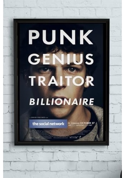 Pster13322 Social Network Girişimcilik Çerçeveli Tablo 40x50cm