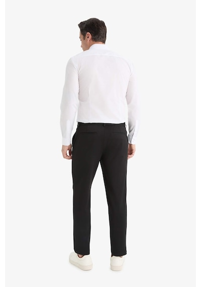 Defacto Jogger Fit Cepli Esnek Kumaş Düz Paça Pantolon T6317az25aubk27 Siyah