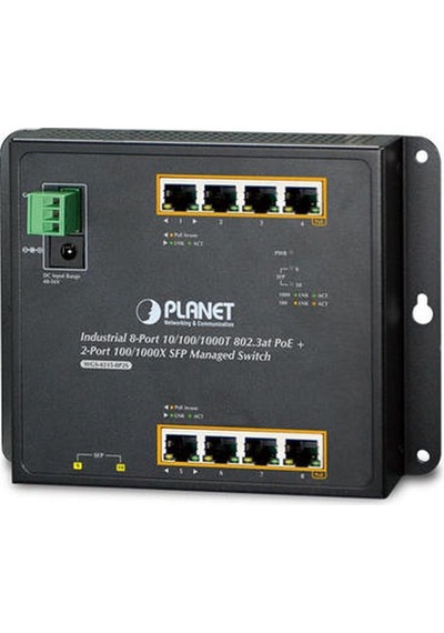 Planet Pl Wgs 4215 8P2S 8 Port Gigabit Poe 2 Port Sfp 200W Endüs
