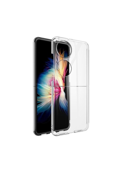 Huawei Pocket 2 Sert Kristal Kapak Kılıf-şeffaf Al3157