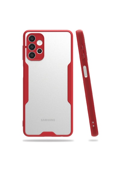 Nettech Samsung Galaxy A72 Uyumlu Platin Seri Arka Koruma Kılıf - Sarı Sari