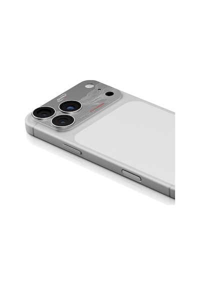 Apple Uyumlu   iPhone 17 Pro Max Skinarma Sonix Serisi Alüminyum Kaplamalı Kamera Lens Koruyucu Gümüş