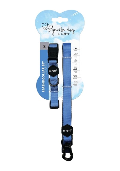 Gentle Dog Boyun Tasması Ve Gezdirme Set S Mavi