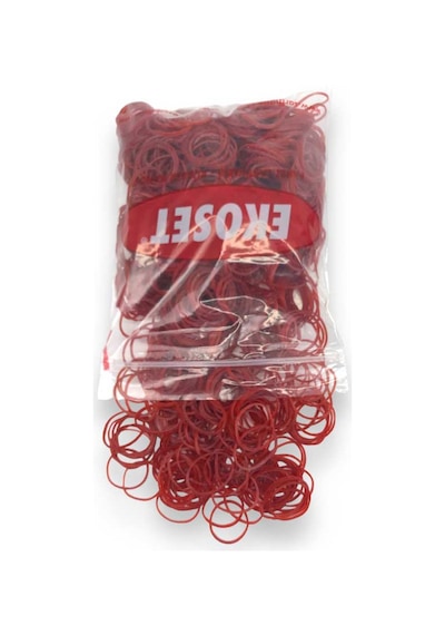 Ekoset 500 Adet Kırmızı Küçük Paket Lastiği 40 MM
