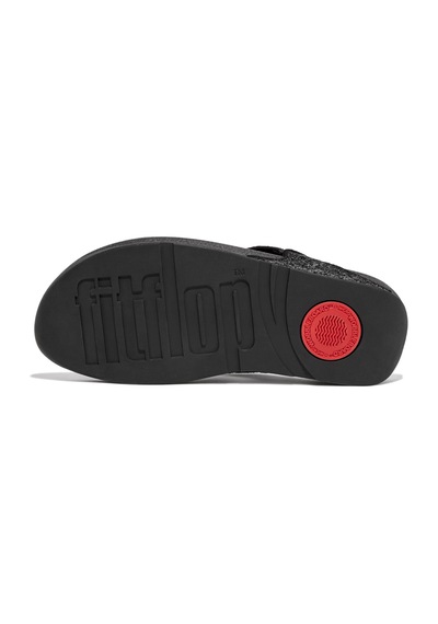 Roncato 339 Black Glitter Terlik Kadın Diğer X03-339 /323 Fitflop Lulu Glitter Toe-post Siyah