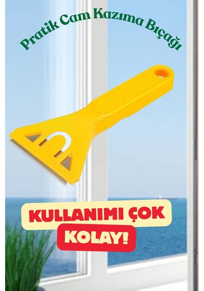 Profesyonel Cam Leke Kazıyıcı Ocak, Cam Zemin Ve Mermer Temizleme Aparatı - Yedek Bıçaklı