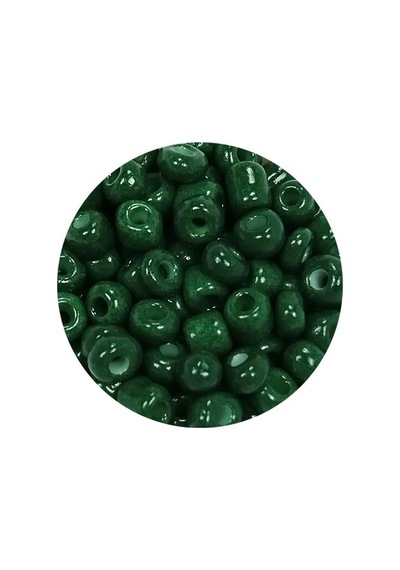Dökme Cam Kum Boncuk Büyük Boy 6/0 4 Mm - 60 Gram - Koyu Yeşil - Bnc140 Diğer
