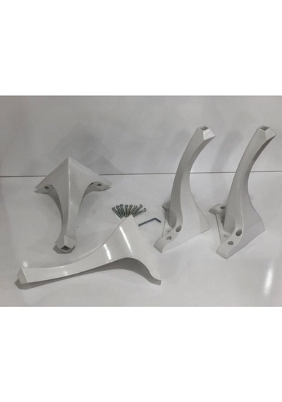 4'lü Lükens 28 Cm Dekoratif Sehpa Puf Komidin Ayağı - Masa Ayakları - 28 Cm Diğer
