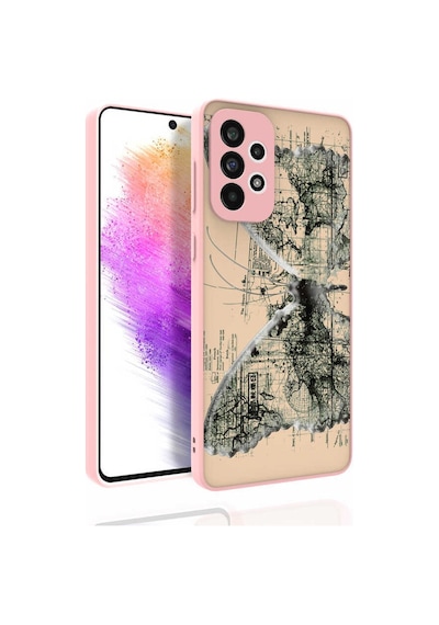 Galaxy Uyumlu A73 Kılıf Desenli Kamera Korumalı Parlak Nora Kapak - No4 NO4 No4