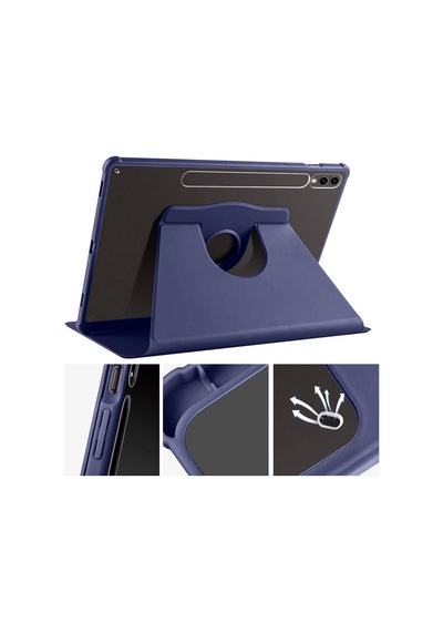 Galaxy Uyumlu Tab S10 Plus Kılıf Redclick Termik Kalem Bölmeli Dönebilen Standlı Kılıf Kılıf