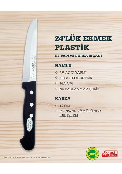 Mithat Şakir 24'lük Ekmek Ve Salata Bıçağı