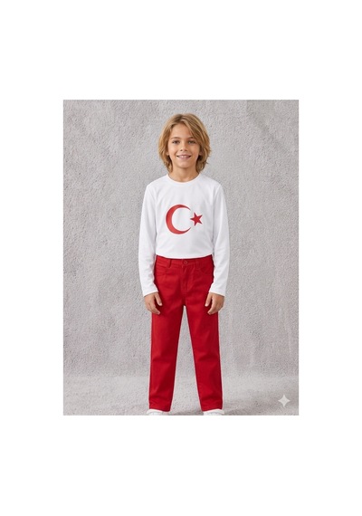 Çlm Store Likralı Kırmızı Pantolon Ve Uzun Kollu Ayyıldızlı Tişört Kırmızı-beyaz Kırmızı-beyaz Çlm Store Likralı Kırmızı Pantolon Ve Uzun Kollu Ayyıldızlı Tişört Kırmızı-beyaz Kırmızı-beyaz