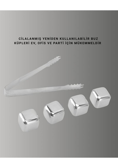 Çevre Dostu Metal Buz Küpü Ve Kullanışlı Klips Seti Yeni Nesil