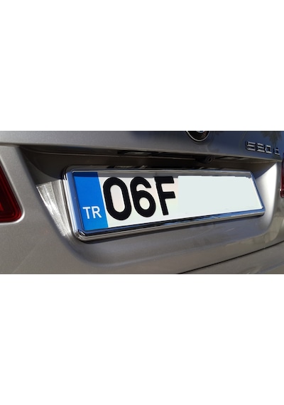 Krom Oto Plakalık 2 Adet Takım Oto Paslanmaz Plaka Çerçvesi Pvc 385512317
