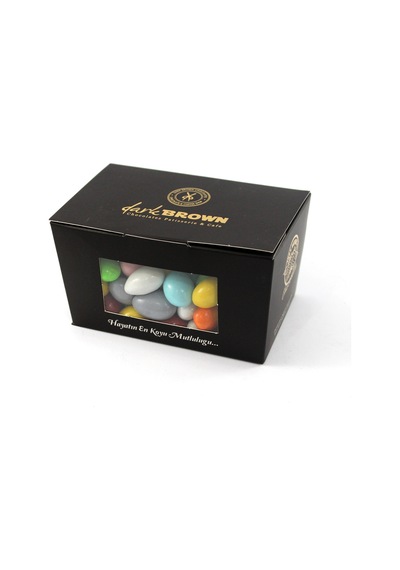 Dark Brown  Bademli Çikolata Dolgulu Renkli Draje Çikolatası 1KG