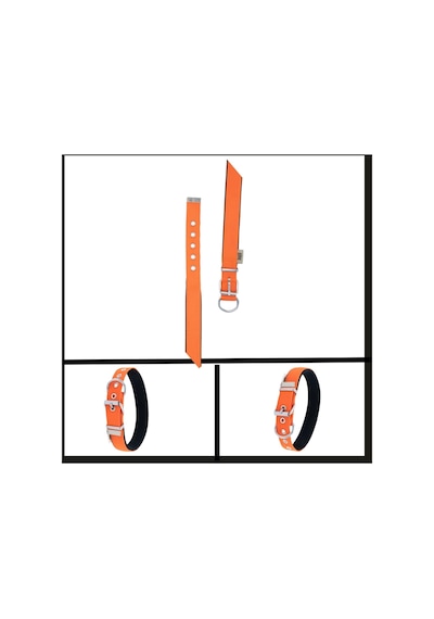 Uyguna-yakala Turuncu 2.5 42-50 Cm Dokuma Boyun Tasması-sma.345