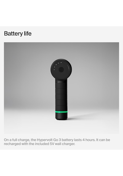 Hyperice Hypervolt Go 3 - Quietglide Teknolojisine Sahip Kompakt El Tipi Masaj Cihazı 3 Hız, Hafif Ve Taşınabilir Tasarım Kas Ağrısını Hafifletmeye Ve İyileştirmeye Yardımcı Olur Siyah Hyperice Hypervolt Go 3 - Quietglide Teknolojisine Sahip Kompakt El Tipi Masaj Cihazı 3 Hız, Hafif Ve Taşınabilir Tasarım Kas Ağrısını Hafifletmeye Ve İyileştirmeye Yardımcı Olur Siyah