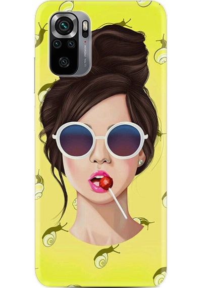 Xiaomi Note 11 Se Kılıf Resimli Desenli Baskılı Silikon Lollipop Woman 1416